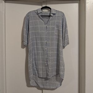 Oak & Fort Blue Checked Tunic / Dress